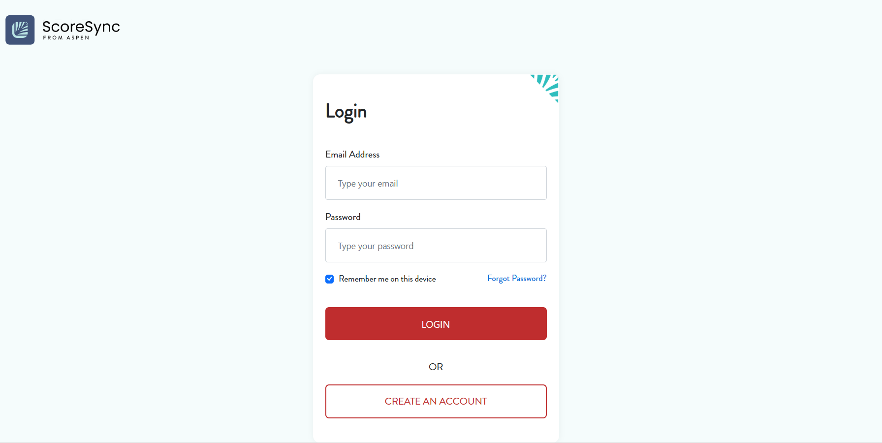 Login Screen